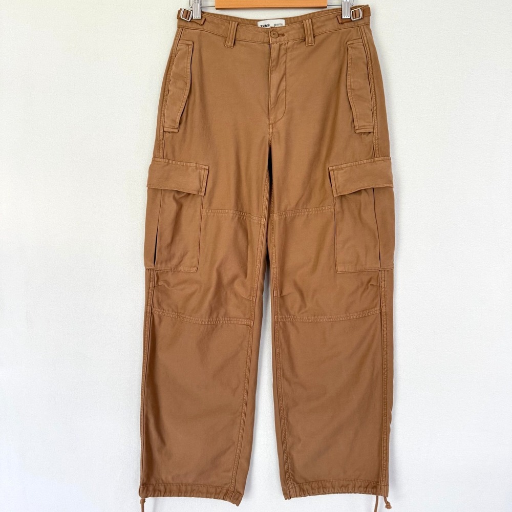 TNA Aritzia Supply Cargo Pants Women's 6‎ Brown Heavyweight Cotton Baggy